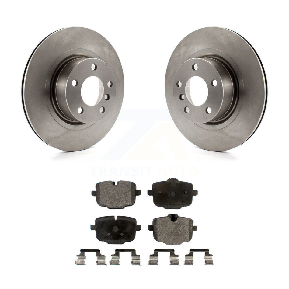 Rear Disc Brake Rotors And Semi-Metallic Pads Kit For 2012 BMW X3 From 10 11 K8F-101920 by Transit Auto