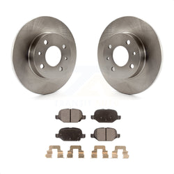 Rear Disc Brake Rotors And Semi-Metallic Pads Kit For Fiat 500 K8F-101923