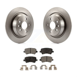 Rear Disc Brake Rotors And Semi-Metallic Pads Kit For 2012-2015 Land Rover Range Evoque K8F-101926