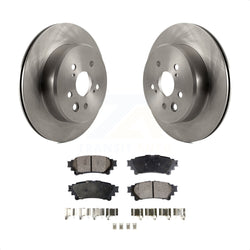 Rear Disc Brake Rotors And Semi-Metallic Pads Kit For Lexus GS350 IS300 IS200t IS350 RC350 RC300 RC200t GS300 GS200t GS450h K8F-101938