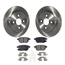 Rear Disc Brake Rotors And Semi-Metallic Pads Kit For 2012-2018 Toyota Yaris K8F-101939