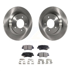 Rear Disc Brake Rotors And Semi-Metallic Pads Kit For Kia Optima Hyundai Sonata Soul EV K8F-101944