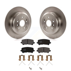Rear Disc Brake Rotors And Semi-Metallic Pads Kit For 2014-2016 Acura MDX K8F-101948