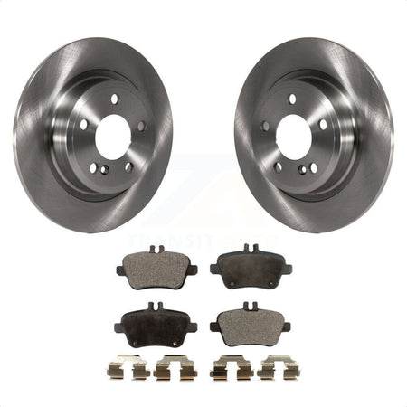 Rear Disc Brake Rotors And Semi-Metallic Pads Kit For Mercedes-Benz GLA250 CLA250 INFINITI QX30 B Electric Drive B250e K8F-101952 by Transit Auto