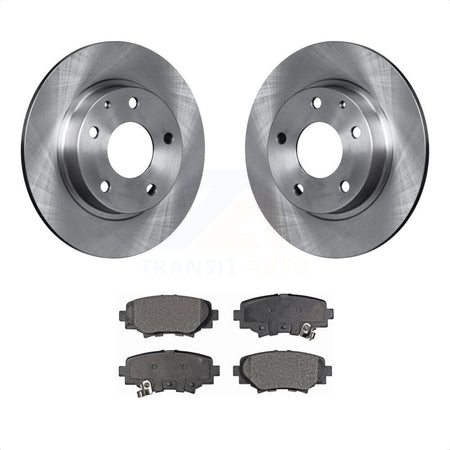 Rear Disc Brake Rotors And Semi-Metallic Pads Kit For Mazda 3 Sport K8F-101959 by Transit Auto