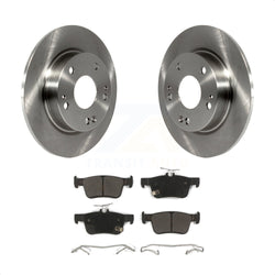 Rear Disc Brake Rotors And Semi-Metallic Pads Kit For Honda Civic K8F-101968