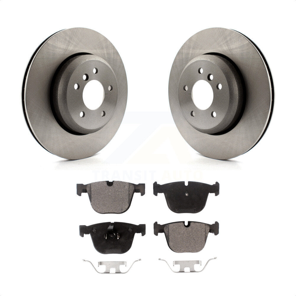 Rear Disc Brake Rotors And Semi-Metallic Pads Kit For BMW 650i 535i 550i 645Ci 545i K8F-101979 by Transit Auto