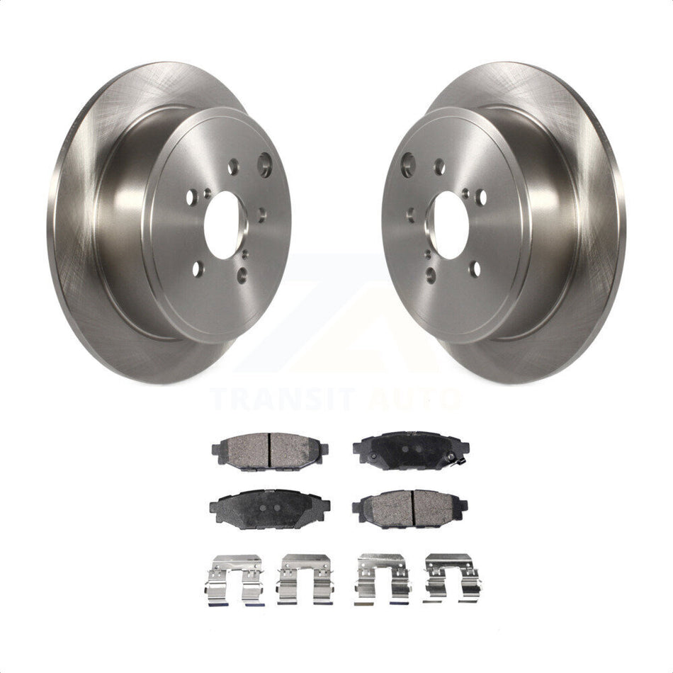 Rear Disc Brake Rotors And Semi-Metallic Pads Kit For Subaru WRX K8F-102226 by Transit Auto