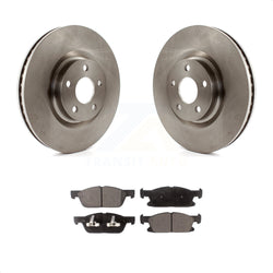 Front Disc Brake Rotors And Semi-Metallic Pads Kit For Ford Edge K8F-102244