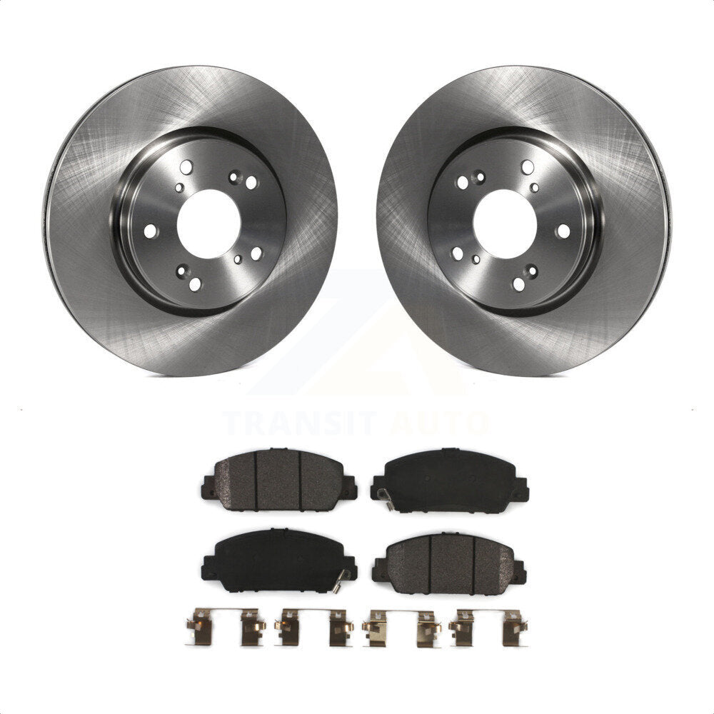 Front Disc Brake Rotors And Semi-Metallic Pads Kit For Honda Accord HR-V K8F-102249 by Transit Auto