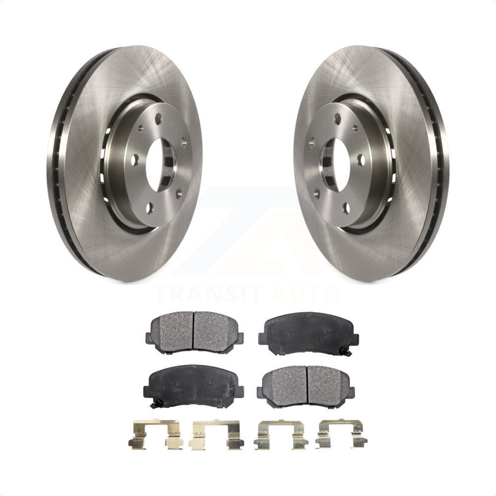 Front Disc Brake Rotors And Semi-Metallic Pads Kit For Mazda CX-5 K8F-102252 by Transit Auto