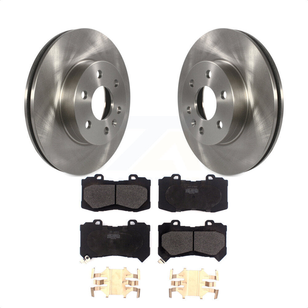 Front Disc Brake Rotors And Semi-Metallic Pads Kit For 2015-2020 Chevrolet Colorado GMC Canyon K8F-102488 by Transit Auto