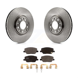 Front Disc Brake Rotors And Semi-Metallic Pads Kit For Jeep Renegade Compass Fiat 500X K8F-102491