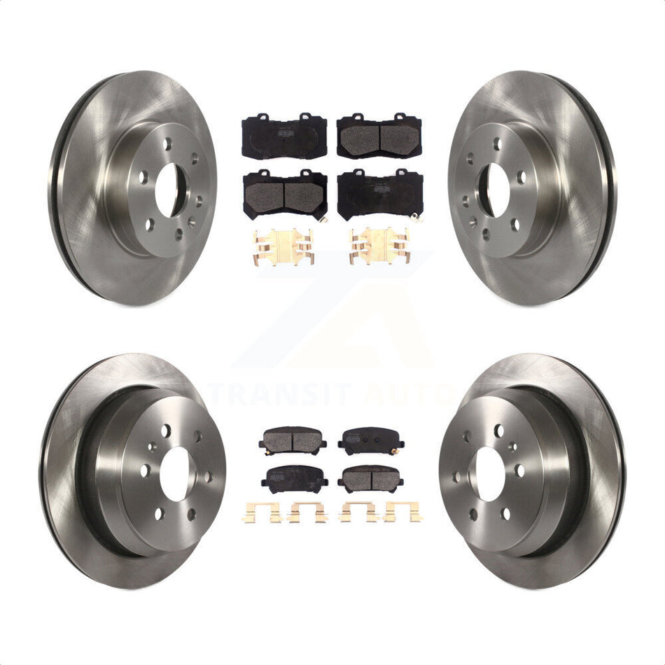 Front Rear Disc Brake Rotors And Semi-Metallic Pads Kit For 2015-2020 Chevrolet Colorado GMC Canyon K8F-102550 by Transit Auto