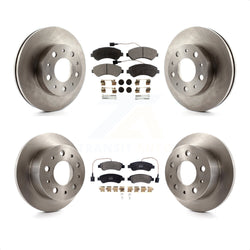 Front Rear Disc Brake Rotors And Semi-Metallic Pads Kit For Ram ProMaster 1500 2500 3500 K8F-102555