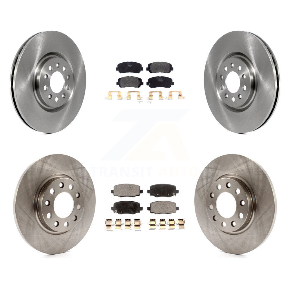 Front Rear Disc Brake Rotors And Semi-Metallic Pads Kit For Jeep Cherokee Chrysler 200 K8F-102557 by Transit Auto