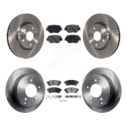 Front Rear Disc Brake Rotors And Semi-Metallic Pads Kit For Lexus IS250 K8F-102574