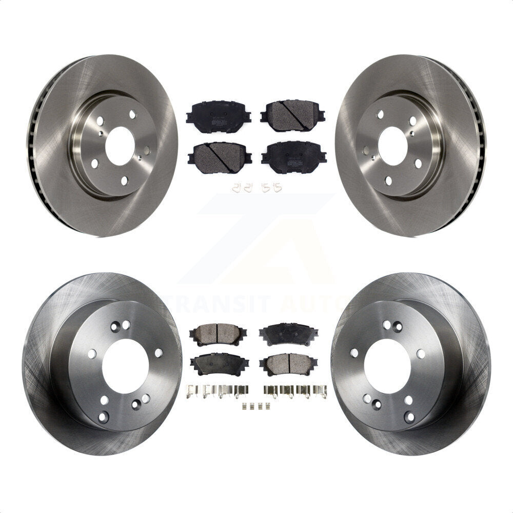 Front Rear Disc Brake Rotors And Semi-Metallic Pads Kit For Lexus IS250 K8F-102574 by Transit Auto