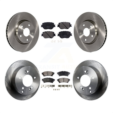 Front Rear Disc Brake Rotors And Semi-Metallic Pads Kit For Lexus IS250 K8F-102574 by Transit Auto