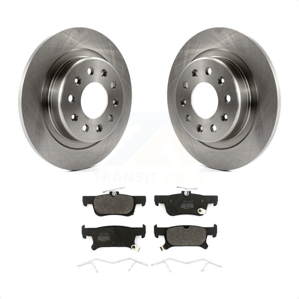 Rear Disc Brake Rotors And Semi-Metallic Pads Kit For 2016-2019 Buick Envision With 288mm Diameter Rotor K8F-102592 by Transit Auto