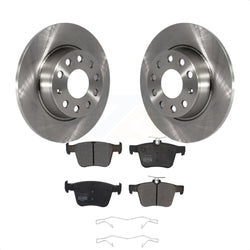 Rear Disc Brake Rotors And Semi-Metallic Pads Kit For Audi A3 Quattro Volkswagen e-Golf Sportback e-tron K8F-102603