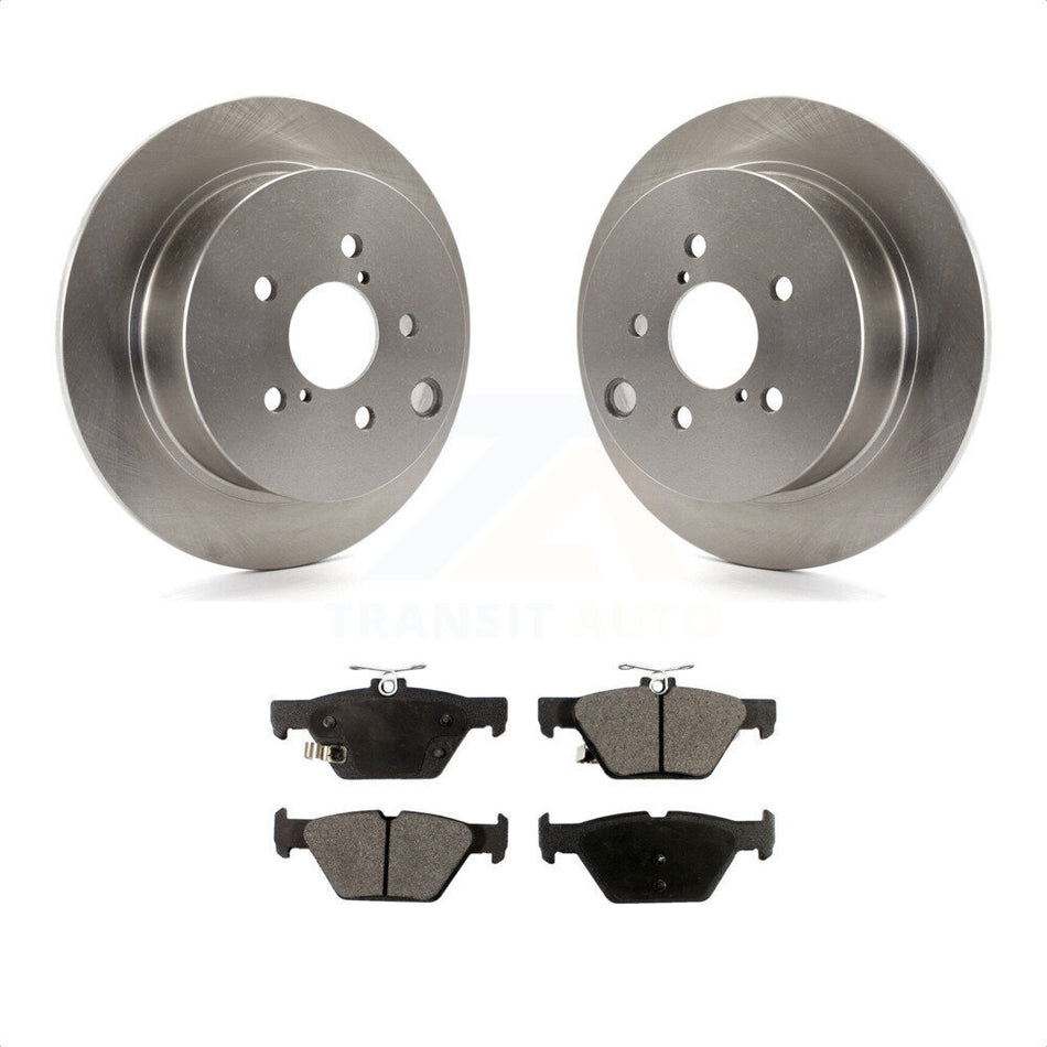 Rear Disc Brake Rotors And Semi-Metallic Pads Kit For Subaru Crosstrek K8F-102606 by Transit Auto