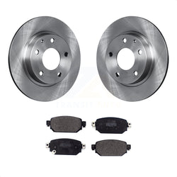 Rear Disc Brake Rotors And Semi-Metallic Pads Kit For Mazda 3 CX-3 Sport K8F-102610
