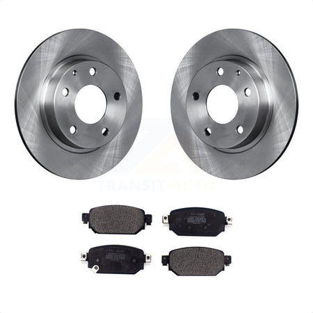 Rear Disc Brake Rotors And Semi-Metallic Pads Kit For Mazda 3 CX-3 Sport K8F-102610 by Transit Auto