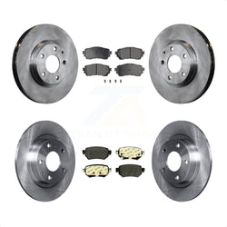 Front Rear Disc Brake Rotors And Semi-Metallic Pads Kit For 2016-2018 Mazda 6 K8F-102615