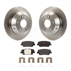 Rear Disc Brake Rotors And Semi-Metallic Pads Kit For 2014-2015 Kia Sorento With Red Painted Calipers K8F-102633