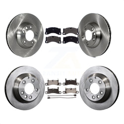 Front Rear Disc Brake Rotors And Semi-Metallic Pads Kit (6Pc) For Porsche Cayenne K8F-102637