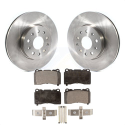 Front Disc Brake Rotors And Semi-Metallic Pads Kit For Chevrolet Camaro Cadillac CTS CT6 K8F-102642
