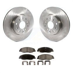 Front Disc Brake Rotors And Semi-Metallic Pads Kit For Cadillac CTS Without Heavy Duty Brakes K8F-102644