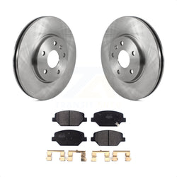 Front Disc Brake Rotors And Semi-Metallic Pads Kit For Buick Envision Cadillac XT4 K8F-102649