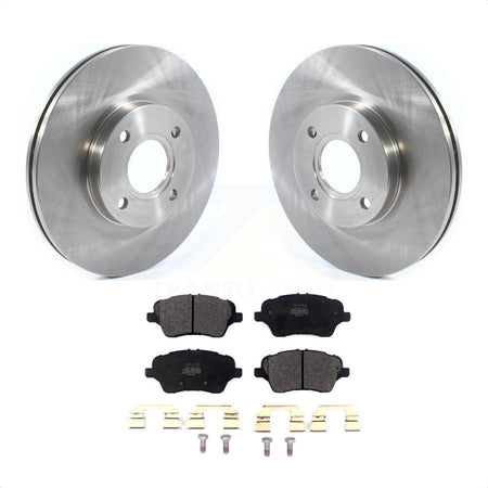 Front Disc Brake Rotors And Semi-Metallic Pads Kit For 2014-2019 Ford Fiesta ST K8F-102652 by Transit Auto