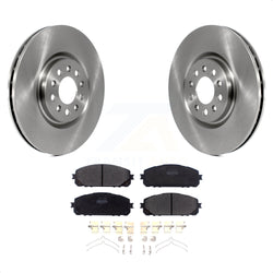 Front Disc Brake Rotors And Semi-Metallic Pads Kit For 2014-2021 Jeep Cherokee With Dual Piston Caliper K8F-102654