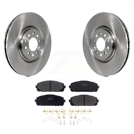 Front Disc Brake Rotors And Semi-Metallic Pads Kit For 2014-2021 Jeep Cherokee With Dual Piston Caliper K8F-102654 by Transit Auto