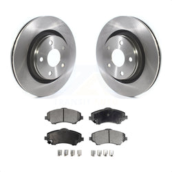 Front Disc Brake Rotors And Semi-Metallic Pads Kit For Jeep Wrangler JK With 332mm Diameter Rotor K8F-102655