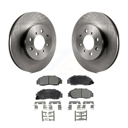 Front Disc Brake Rotors And Semi-Metallic Pads Kit For 1992-1993 Acura Integra GS-R K8F-102656