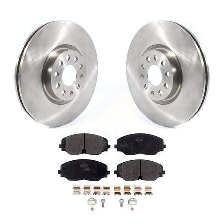 Front Disc Brake Rotors And Semi-Metallic Pads Kit For Volkswagen Atlas Cross Sport K8F-102684 by Transit Auto