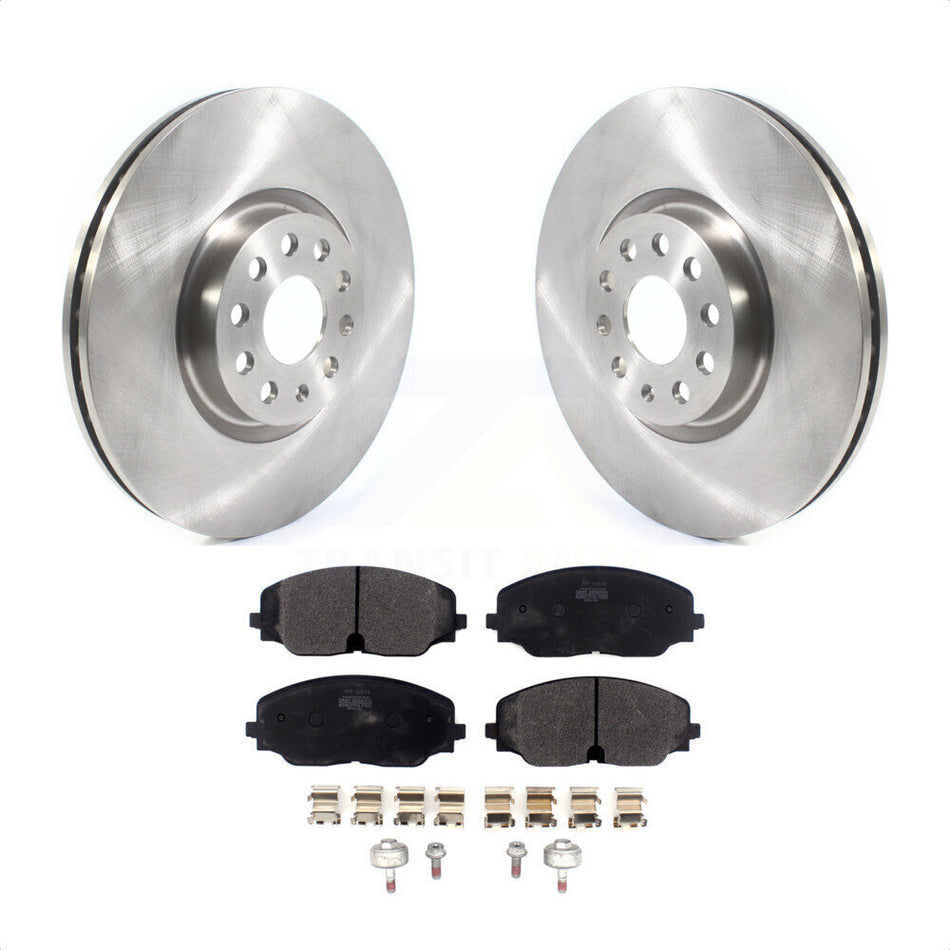 Front Disc Brake Rotors And Semi-Metallic Pads Kit For Volkswagen Atlas Cross Sport K8F-102684 by Transit Auto