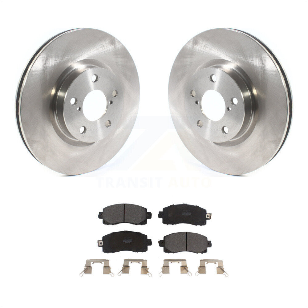 Front Disc Brake Rotors And Semi-Metallic Pads Kit For 2017-2021 Subaru Impreza With 276mm Diameter Rotor K8F-102686 by Transit Auto