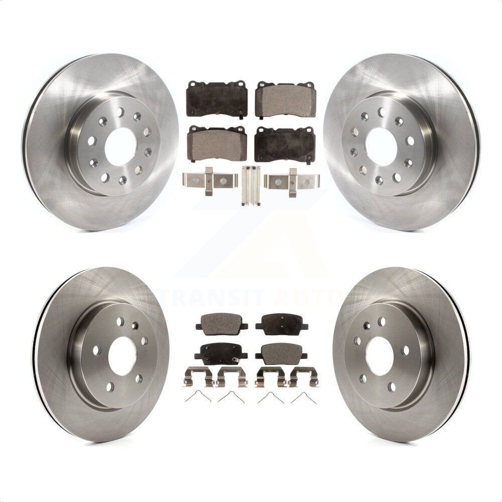 Front Rear Disc Brake Rotors And Semi-Metallic Pads Kit For Chevrolet Camaro K8F-102699 by Transit Auto