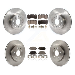 Front Rear Disc Brake Rotors And Semi-Metallic Pads Kit For 2019-2020 Chevrolet Camaro LT LS With 6 Piston Brembo Calipers K8F-102702