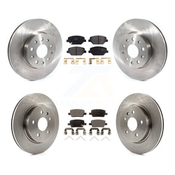 Front Rear Disc Brake Rotors And Semi-Metallic Pads Kit For Chevrolet Camaro Without Brembo Calipers K8F-102704