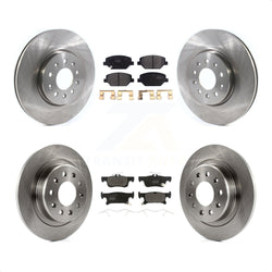 Front Rear Disc Brake Rotors And Semi-Metallic Pads Kit For 2016-2018 Buick Envision With 288mm Diameter Rotor K8F-102706