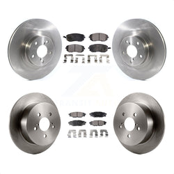 Front Rear Disc Brake Rotors And Semi-Metallic Pads Kit For Subaru Outback Legacy With 292mm Diameter Rotor K8F-102723