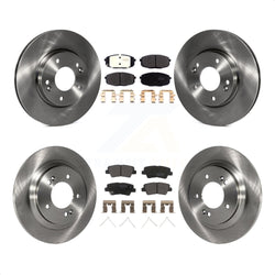 Front Rear Disc Brake Rotors And Semi-Metallic Pads Kit For Hyundai Elantra GT Kia Forte Forte5 K8F-102733