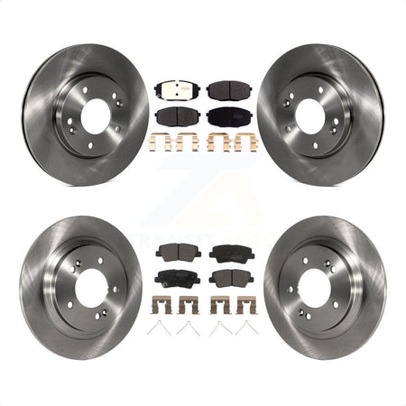 Front Rear Disc Brake Rotors And Semi-Metallic Pads Kit For Hyundai Elantra GT Kia Forte Forte5 K8F-102733 by Transit Auto