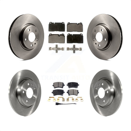 Front Rear Disc Brake Rotors And Semi-Metallic Pads Kit For 2016 Audi Q5 FLEX engine K8F-102735 by Transit Auto